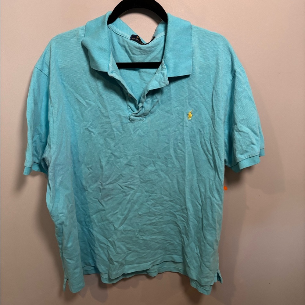 Polo by Ralph Lauren Blue Polo Shirt Classic Casual Style